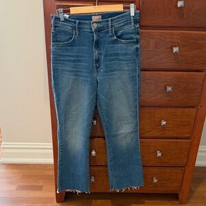 Mother denim lil mother hustler ankle fray